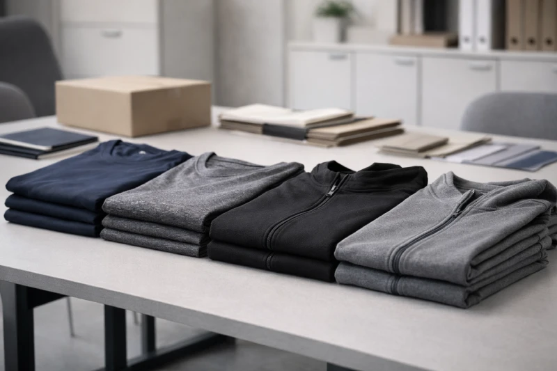 Planification B2B des achats en gros de sportswear pour des programmes d’habillement d’équipe et de salle de sport