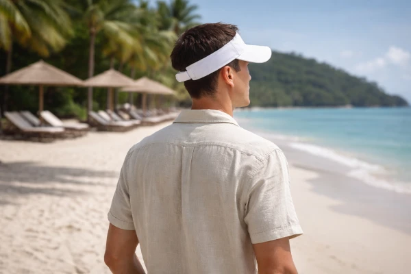 OEM sun visor cap for beach and leisure travel use