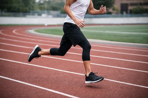 Breathable 3/4 length compression tights used for track conditioning training