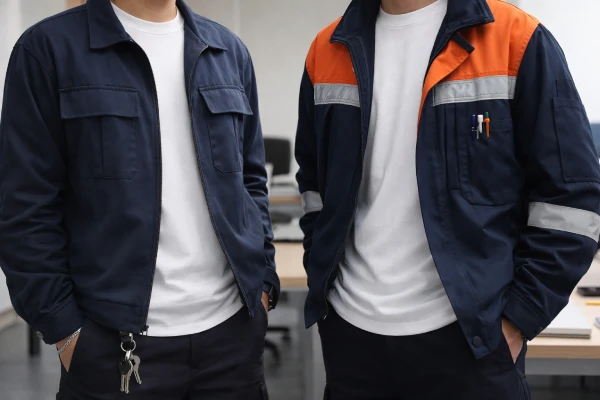 Long sleeve knitted cotton T-shirt used as uniform base layer