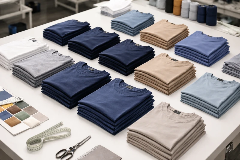 распределение MOQ в производстве одежды по цветам и размерам