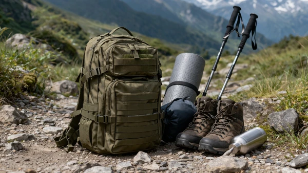 Waterproof tactical backpack used for outdoor hiking equipment carrying