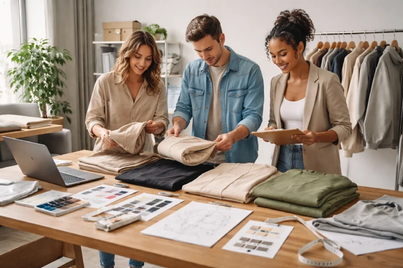 fashion startup developing private label clothing collection