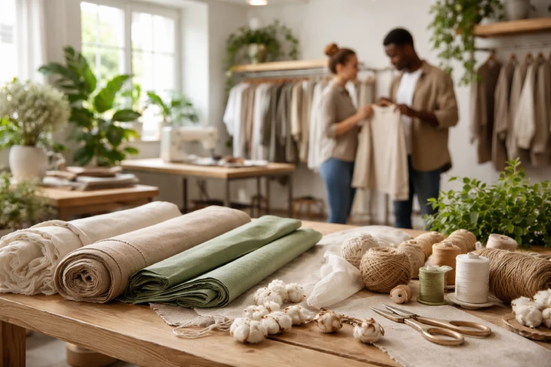 sustainable private label clothing manufacturing with eco fabrics