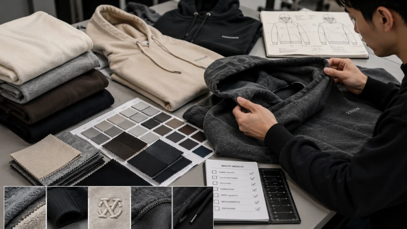 Premium hoodie fabric and stitching quality comparison for apparel manufacturing buyers