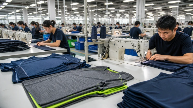 sports t-shirt manufacturing factory production line