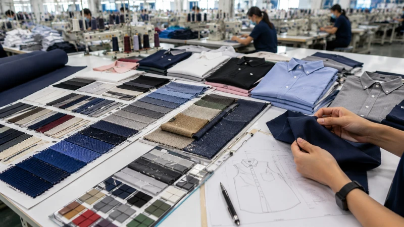 Comparison of shirt fabrics and production capabilities used by wholesale shirt manufacturers
