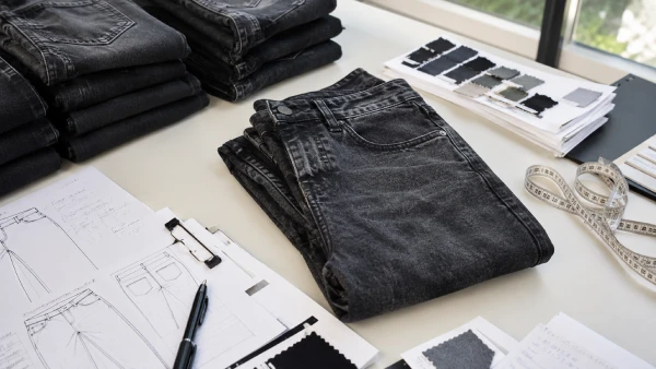 OEM custom black acid wash jeans prepared for bulk buyer denim review