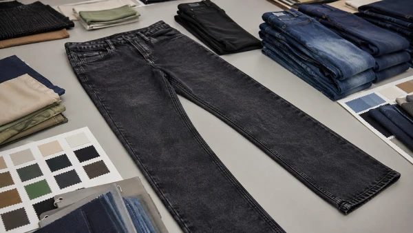 OEM men’s black acid wash jeans for multi-season denim assortment planning