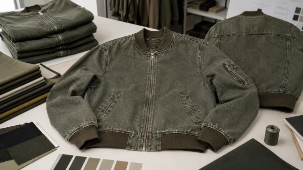 Men’s cotton denim bomber jackets prepared for an autumn bomber jacket sourcing program