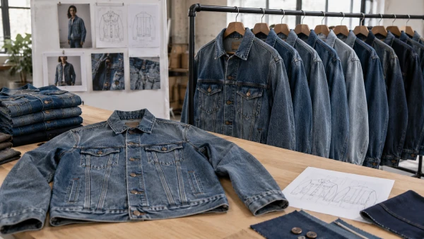 OEM men’s cotton denim jacket prepared for a streetwear denim collection