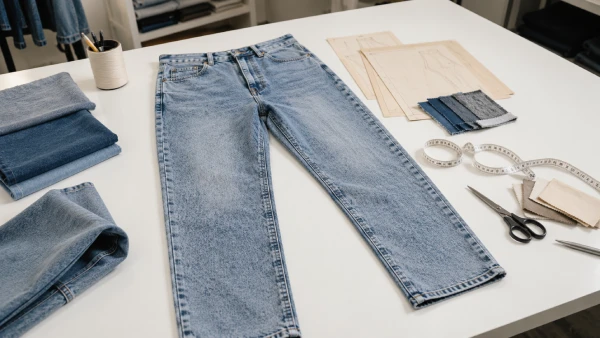 OEM women’s acid wash straight-leg jeans for vintage denim collection development