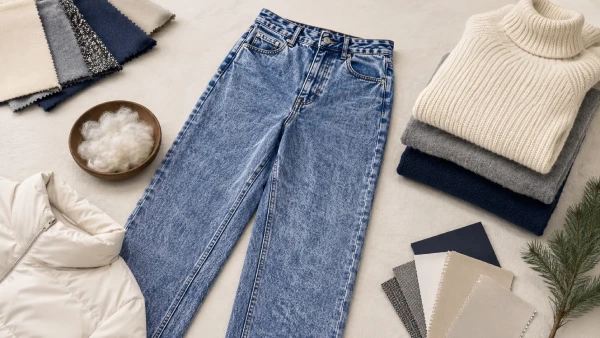 OEM women’s acid wash straight-leg jeans for winter denim assortment planning