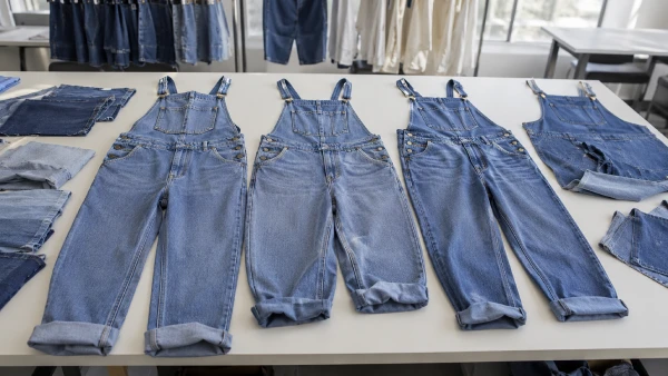 Loose fit women’s denim overall jumpsuit samples for OEM apparel assortment review