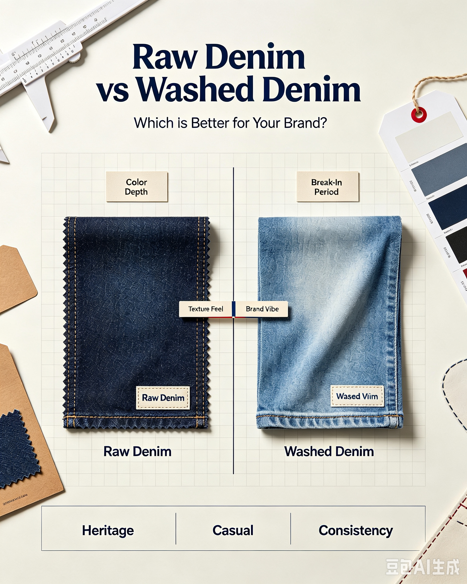 Raw DenimVs Washed Denim