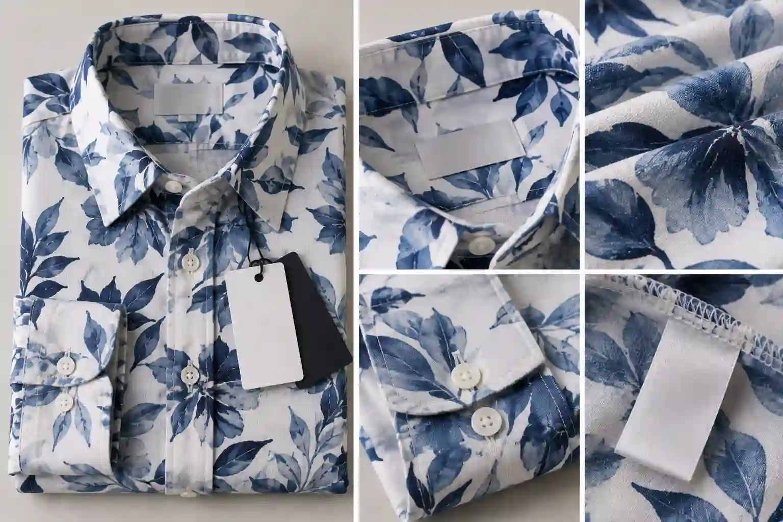 Printed shirt sample showing artwork detail and private-label treatment