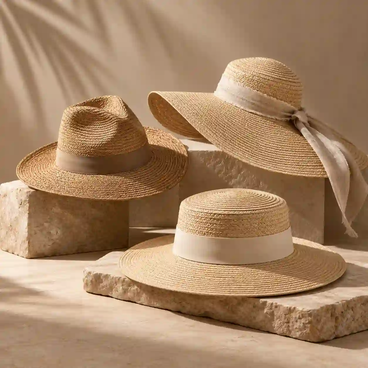 Custom straw hat styles for resortwear and seasonal collections